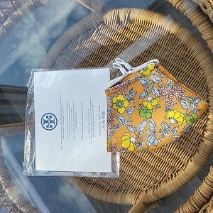 Tory Burch orange floral face mask